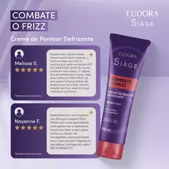 Creme de Pentear Defrizante Siàge Combate o Frizz 100ml - MilaBela Cosméticos