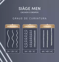 Condicionador Siàge Men Cachos e Crespos 200ml - MilaBela Cosméticos