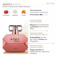 Aurien Rubra Desodorante Colônia 100ml - MilaBela Cosméticos