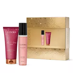 Kit Presente Natal La Victorie Intense: Intense Body Spray Desodorante 100ml + Creme Acetinado Hidratante Desodorante Corporal 200g