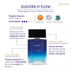 Eudora H Flow Desodorante Colônia 100ml na internet