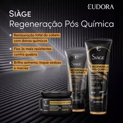 Combo Siàge Regeneração Pós Química: Shampoo 250ml + Condicionador 200ml - comprar online