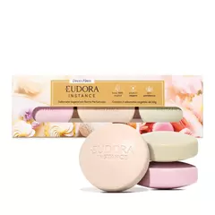 Kit Sabonete em Barra Vegetal Instance: Tartelete de Limão 50g + Bombom de Avelã 50g + Macaron de Framboesa 50g - comprar online