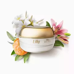 Creme Acetinado Hidratante Desodorante Corporal Lily 250g - comprar online