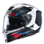 Capacete Hjc Rpha 70 Kosis Preto Branco Azul E Vermelho 55