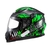 Capacete Texx Fechado Hawk Alien Verd Pret 62