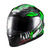 Capacete Texx Fechado Hawk Alien Verd Pret 62 na internet