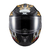 Capacete Texx Fechado Hawk Alien Dourado Pret 62