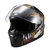 Capacete Texx Fechado Hawk Alien Dourado Pret 62 - comprar online