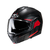 Capacete Hjc I100 180 Beis Preto Chumbo E Vermelho 56