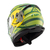 Capacete Texx Fechado Hawk Fury Verd Amare Verm 56 - Race Mania