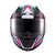 Capacete Texx Fechado Hawk Genesis Rosa Azul Branc 60