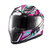 Capacete Texx Fechado Hawk Genesis Rosa Azul Branc 60 - loja online