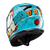 Capacete Texx Fechado Hawk Orc Turquesa 56 - Race Mania