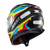 Capacete Texx Fechado Hawk Ride Azul Verd Verm Pret 56 - Race Mania