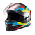 Capacete Texx Fechado Hawk Ride Azul Verd Verm Pret 56