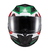 Capacete Texx Fechado Hawk Ride Verd Verm Branc Pret 56