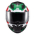 Capacete Texx Fechado Hawk Ride Verd Verm Branc Pret 56 - comprar online