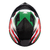 Capacete Texx Fechado Hawk Ride Verd Verm Branc Pret 56 - comprar online