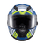 Capacete Texx Fechado Wing Grid Azul Verd Branc 56