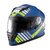 Capacete Texx Fechado Wing Grid Azul Verd Branc 56 - loja online