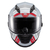 Capacete Texx Fechado Wing Grid Chumb Verm Branc 56 - comprar online