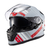 Capacete Texx Fechado Wing Grid Chumb Verm Branc 56