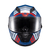 Capacete Texx Fechado Wing Grid Azul Verm Branc 60