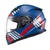 Capacete Texx Fechado Wing Grid Azul Verm Branc 60 na internet