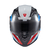 Capacete Texx Esc Gladiator V3 Reisen Azu Verm Branc Bril 56 - comprar online