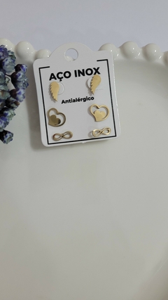 Trio em aço inox