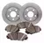 Kit Discos Y Pastillas Volkswagen Amarok Kit X2