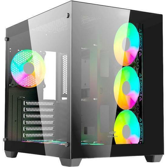 Gabinete Gamer C3Tech Aquarius MT-G910 Sem Fans Preto