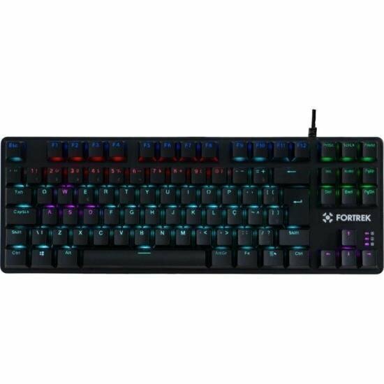 Teclado Gamer Mecânico Fortrek Black Hawk Compact Rainbow