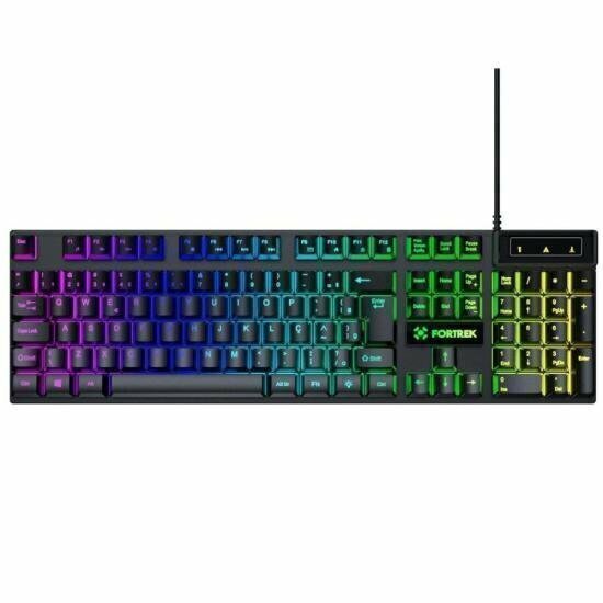 Teclado Gamer Fortrek Fearless 100 Fullsized Preto