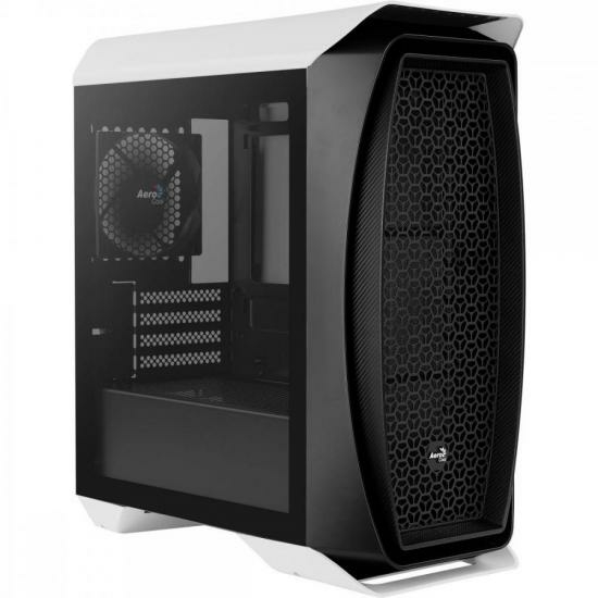 Gabinete Gamer Aerocool Aero One Mini Branco Lateral Vidro