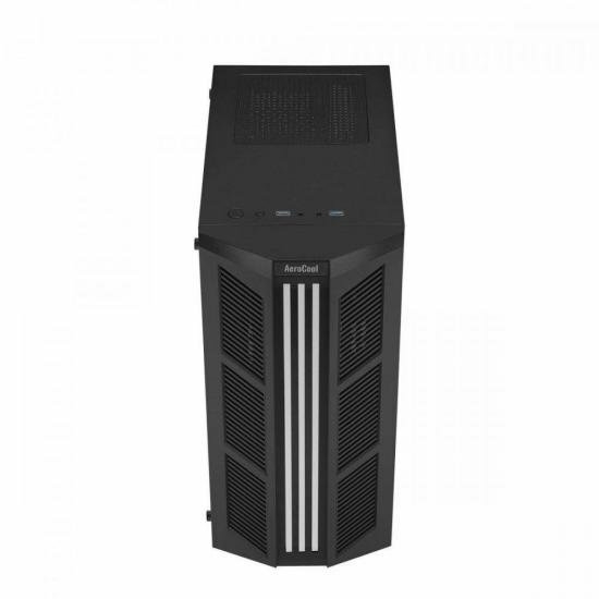 Gabinete Gamer Aerocool Prime Preto RGB Lateral Vidro - Wormtec