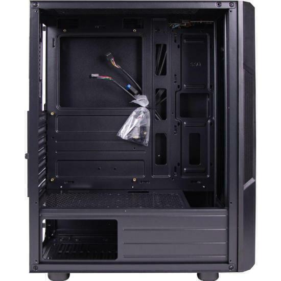 Gabinete Gamer Fortrek Holt Mid Tower RGB Preto - Wormtec