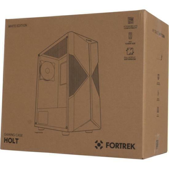 Gabinete Gamer Fortrek Holt Mid Tower RGB Branco - Wormtec