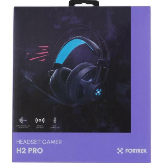 Headset Gamer Fortrek H2 P2 + USB Preto - Wormtec