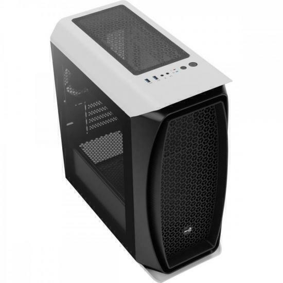 Gabinete Gamer Aerocool Aero One Mini Branco Lateral Vidro - comprar online