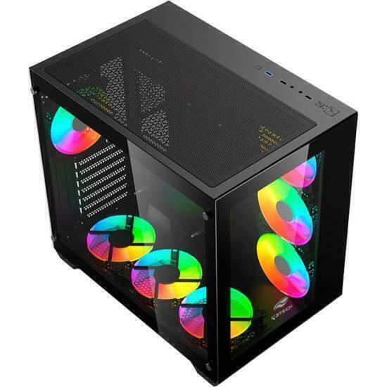 Gabinete Gamer C3Tech Aquarius MT-G910 Sem Fans Preto - comprar online