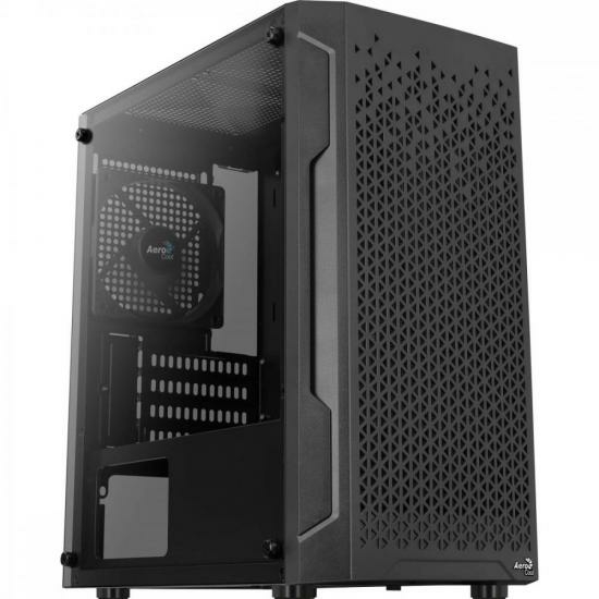 Gabinete Gamer Aerocool Trinity Mini Preto Lateral Vidro - comprar online