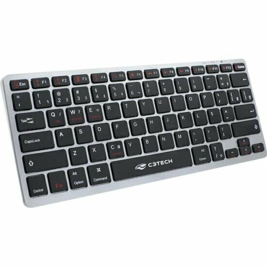 Teclado C3Tech K-BT50BK Bluetooth Recarregável - comprar online