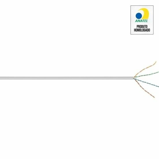 Cabo de Rede CAT.6+ CM 305m Cinza Nexans - CX / 305 - comprar online