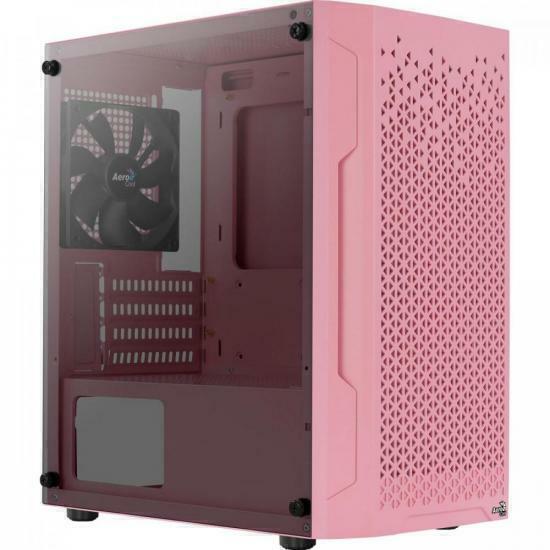 Gabinete Gamer Aerocool Trinity Mini Rosa Lateral Vidro - comprar online