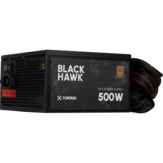 Fonte Gamer ATX Fortrek Black Hawk 500W 80 Plus Bronze PFC Ativo - comprar online