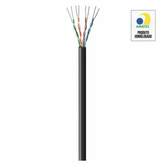 Cabo de Rede CAT5e 305m Fortrek FK 500C CMX Preto - CX / 305 - comprar online