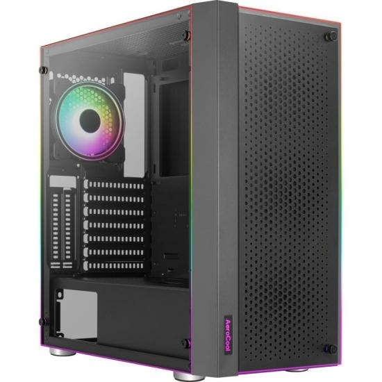 Gabinete Gamer Aerocool Skribble Preto RGB Lateral Vidro - comprar online