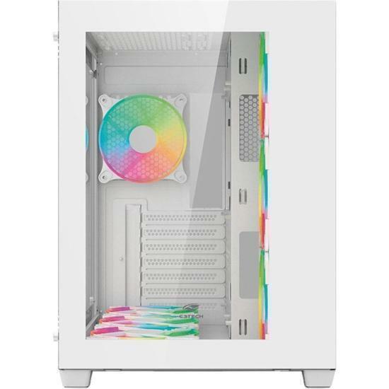 Gabinete Gamer C3Tech Aquarius MT-G910 Sem Fans Branco na internet